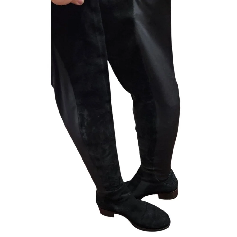Tory Burch Caitlin Stretch Suede Over-The-Knee Boots, Black Size 7 $550
